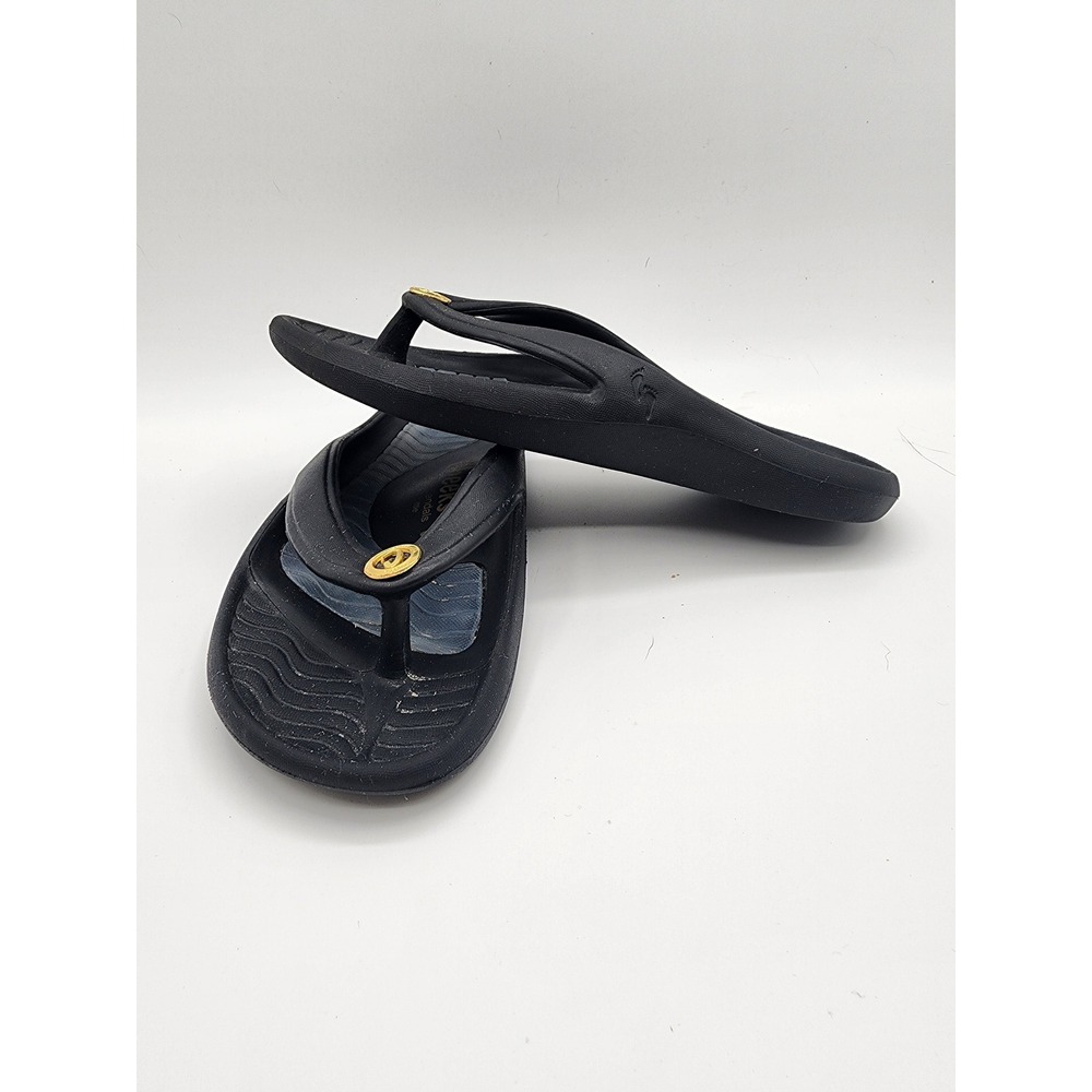 Cheeks Health Sandals by Tony Little Black Thong Flip Flops Size 6